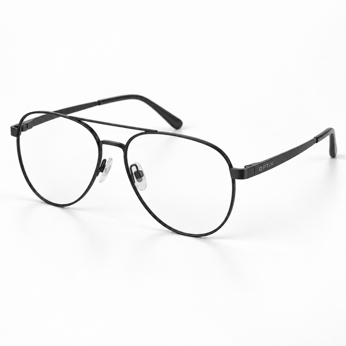 OPTIK Focus — Black frame, Clear lenses — product