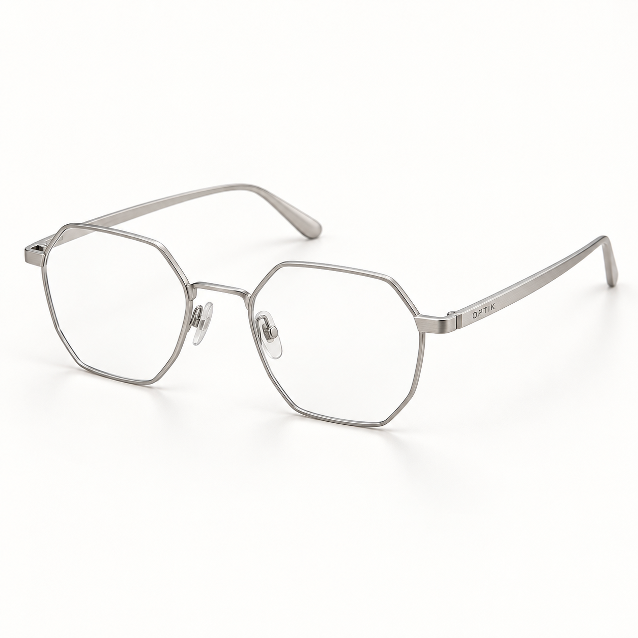 OPTIK Index — Silver frame, Clear lenses — product