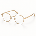 OPTIK Index — Gold frame, Clear lenses — product