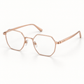 OPTIK Index — Rose Gold frame, Clear lenses — product
