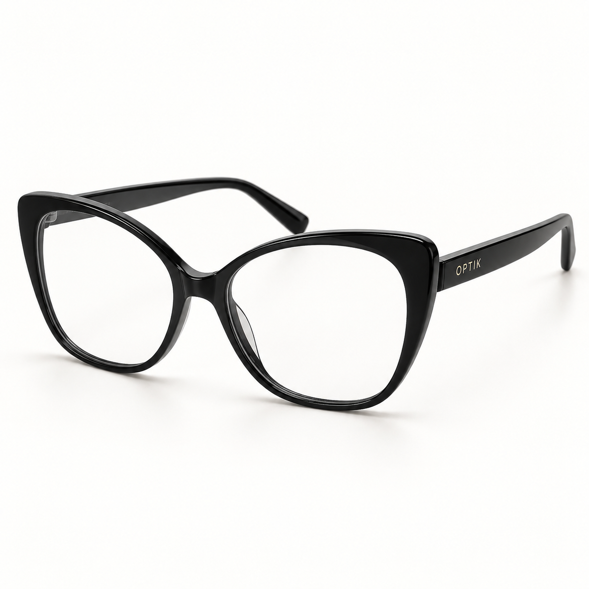 OPTIK Outline — Black frame, Clear lenses — product