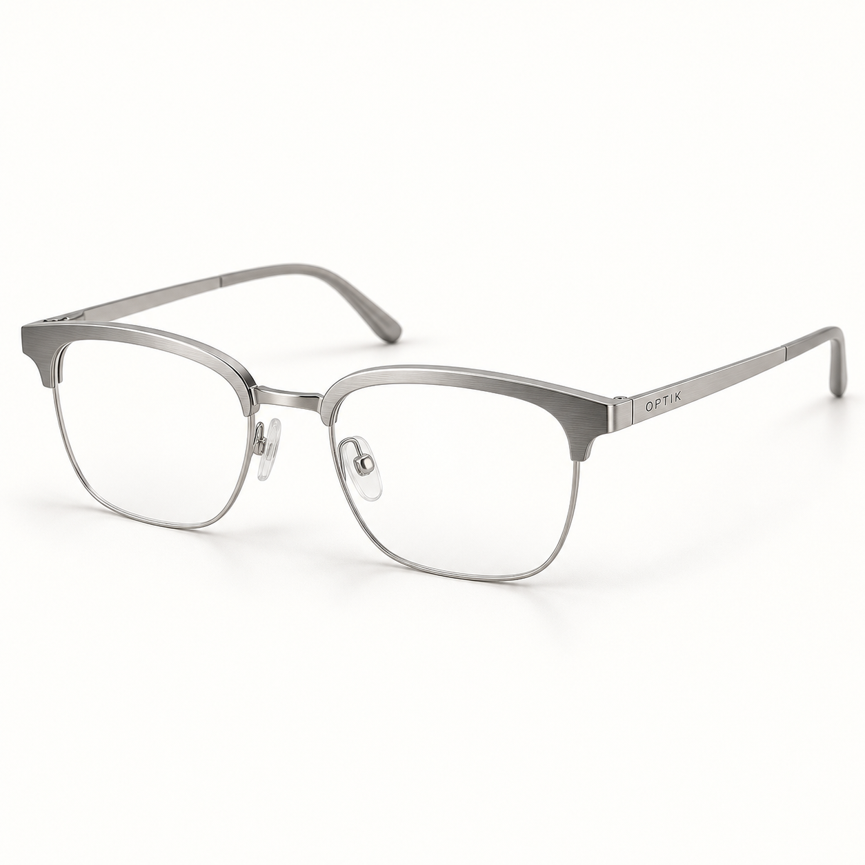 OPTIK Thesis — Silver frame, Clear lenses — product