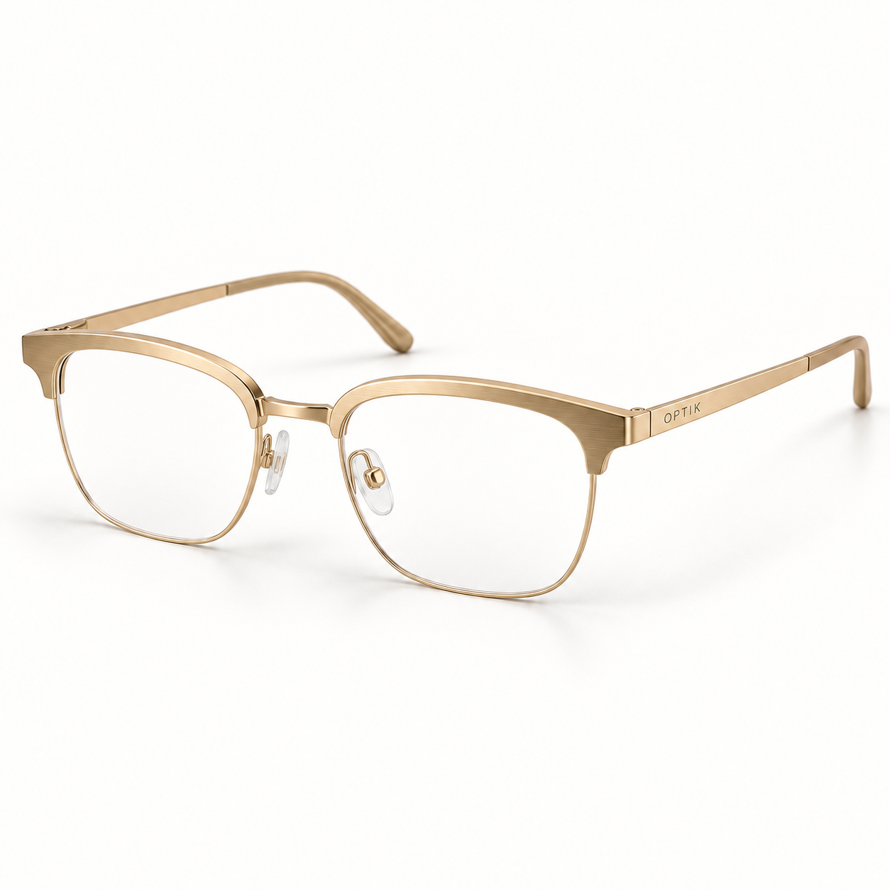 OPTIK Thesis — Gold frame, Clear lenses — product