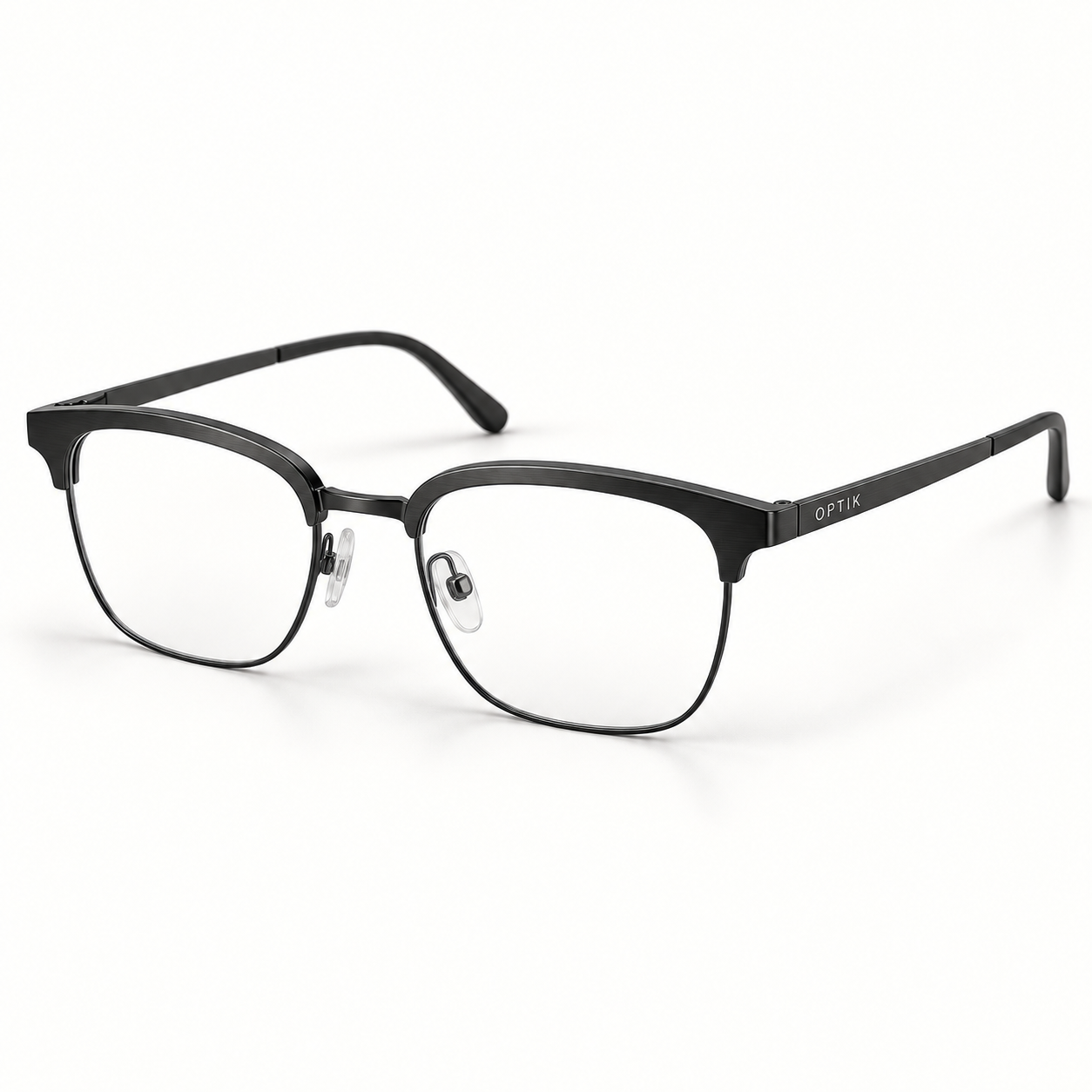 OPTIK Thesis — Black frame, Clear lenses — product