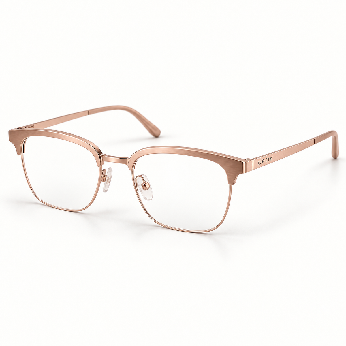 OPTIK Thesis — Rose Gold frame, Clear lenses — product