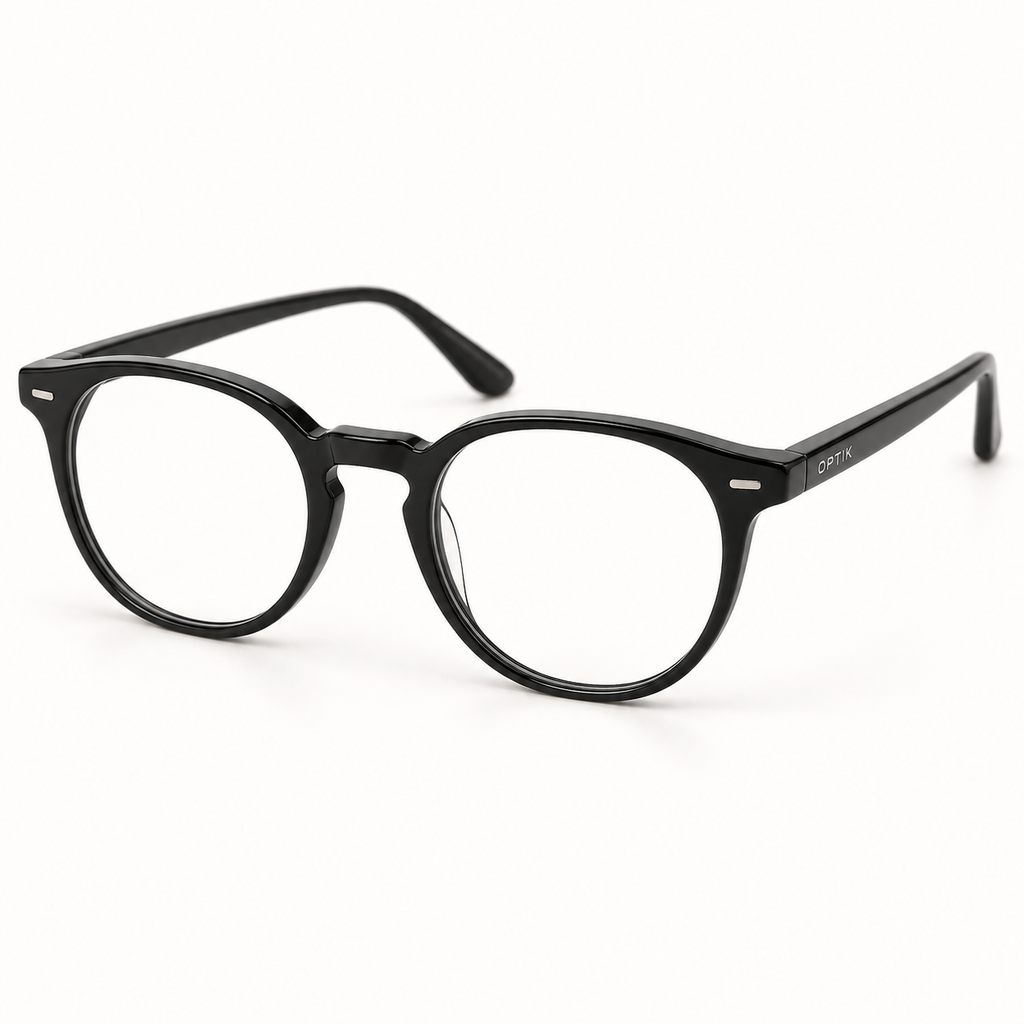 OPTIK Note — Black frame, Clear lenses — product