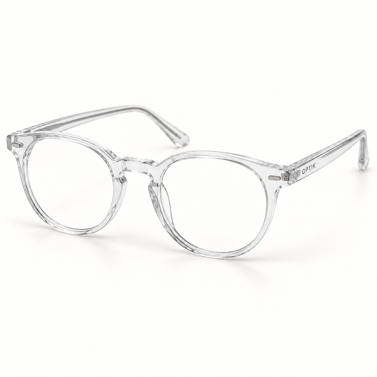 OPTIK Note — Crystal frame, Clear lenses — product