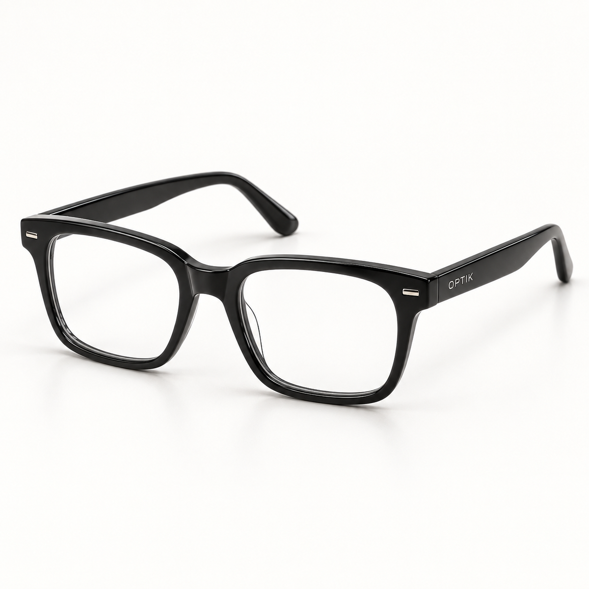 OPTIK Acumen — Black frame, Clear lenses — product