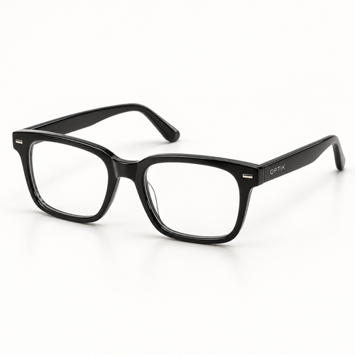 OPTIK Acumen — Black frame, Clear lenses — product