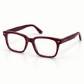 OPTIK Acumen — Burgundy frame, Clear lenses — product