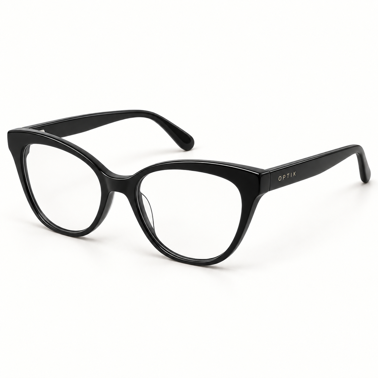 OPTIK Form — Black frame, Clear lenses — product