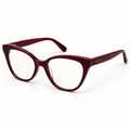 OPTIK Form — Burgundy frame, Clear lenses — product