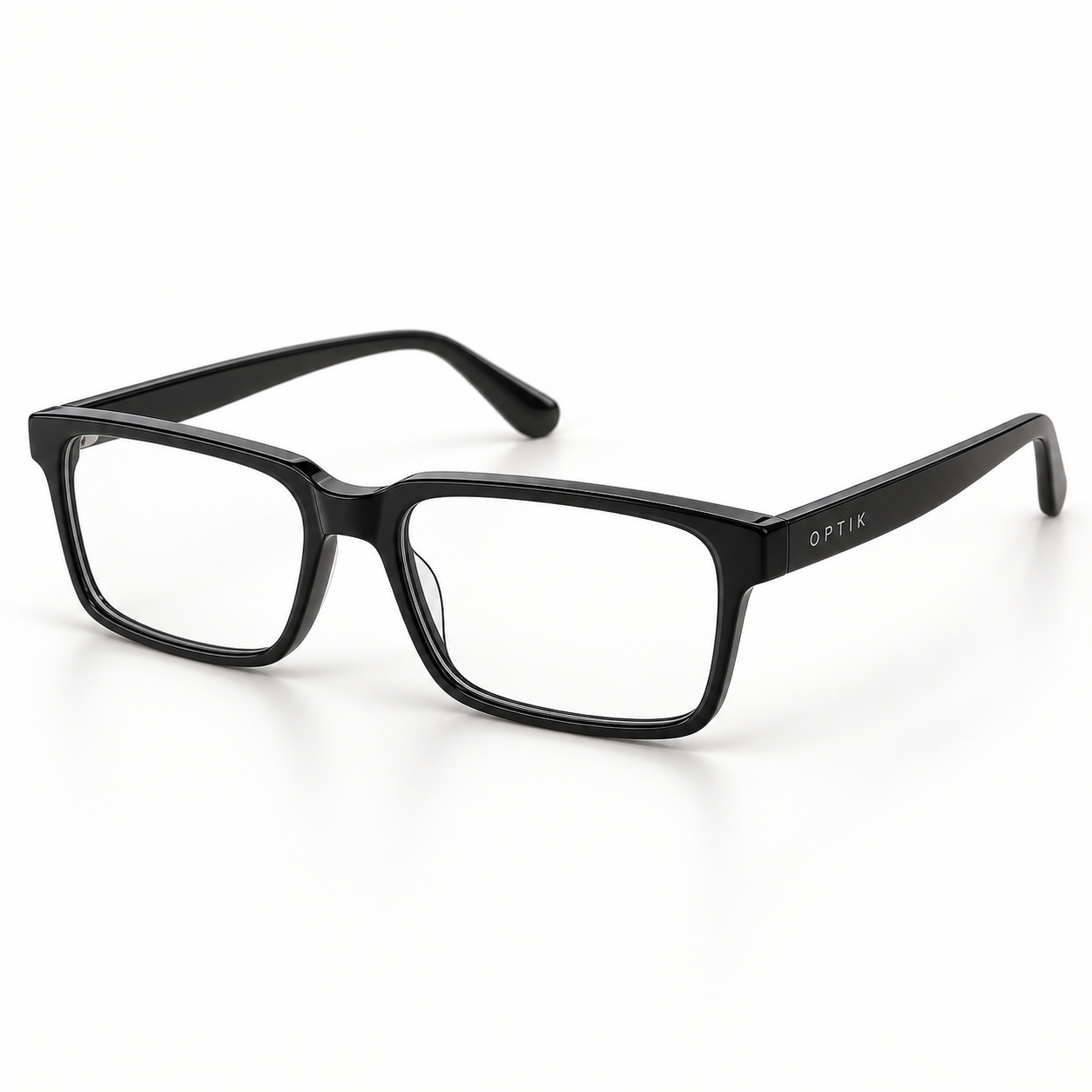 OPTIK Poem — Black frame, Clear lenses — product