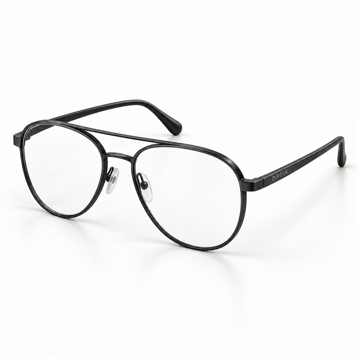 OPTIK Metro — Black frame, Clear lenses — product