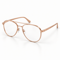 OPTIK Metro — Rose Gold frame, Clear lenses — product