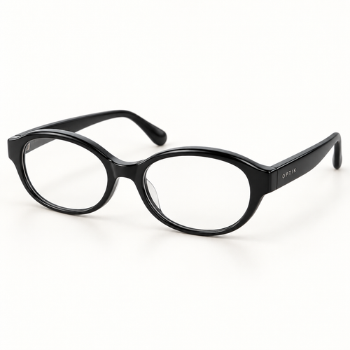 OPTIK Clarity — Black frame, Clear lenses — product