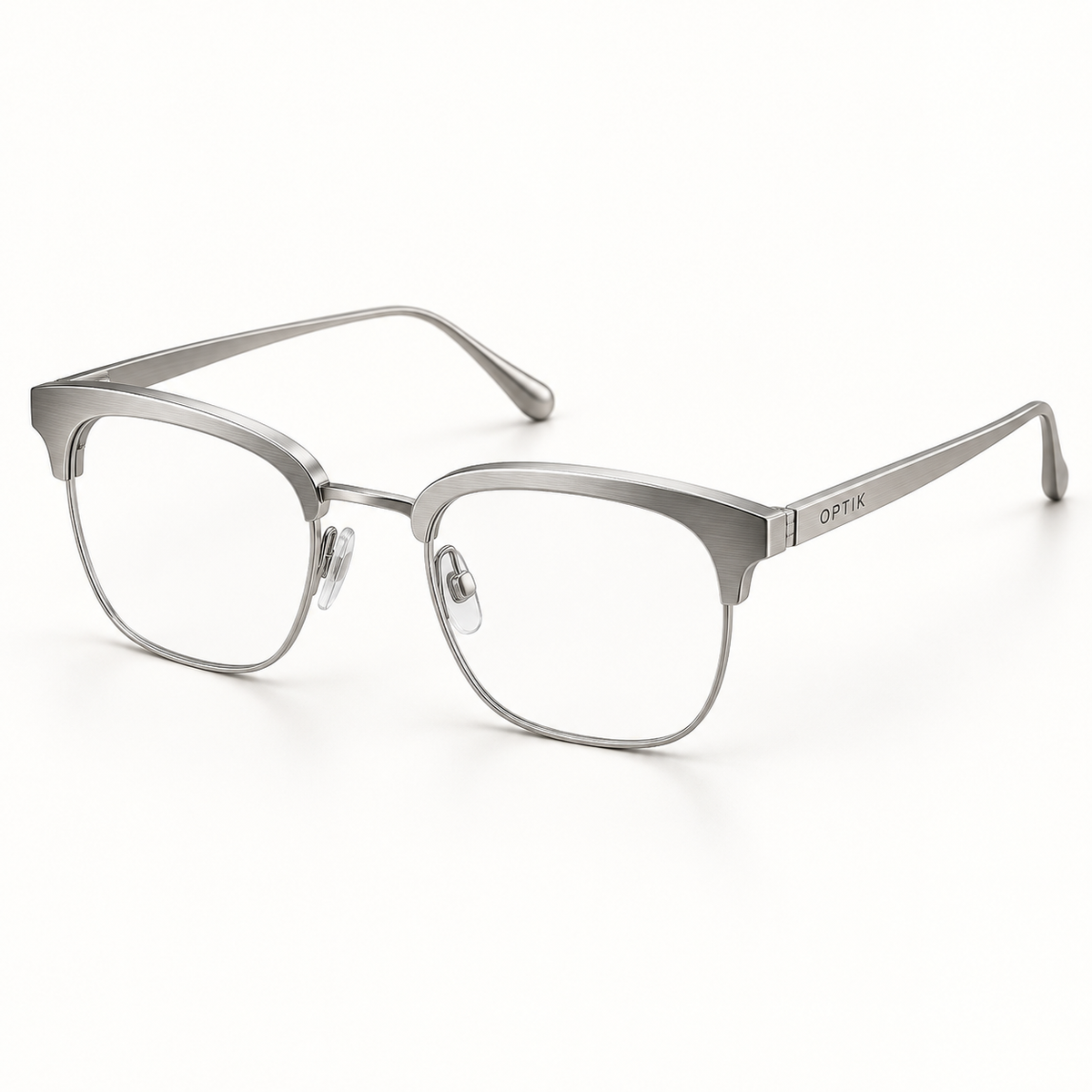 OPTIK Prism — Silver frame, Clear lenses — product