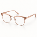 OPTIK Prism — Rose Gold frame, Clear lenses — product