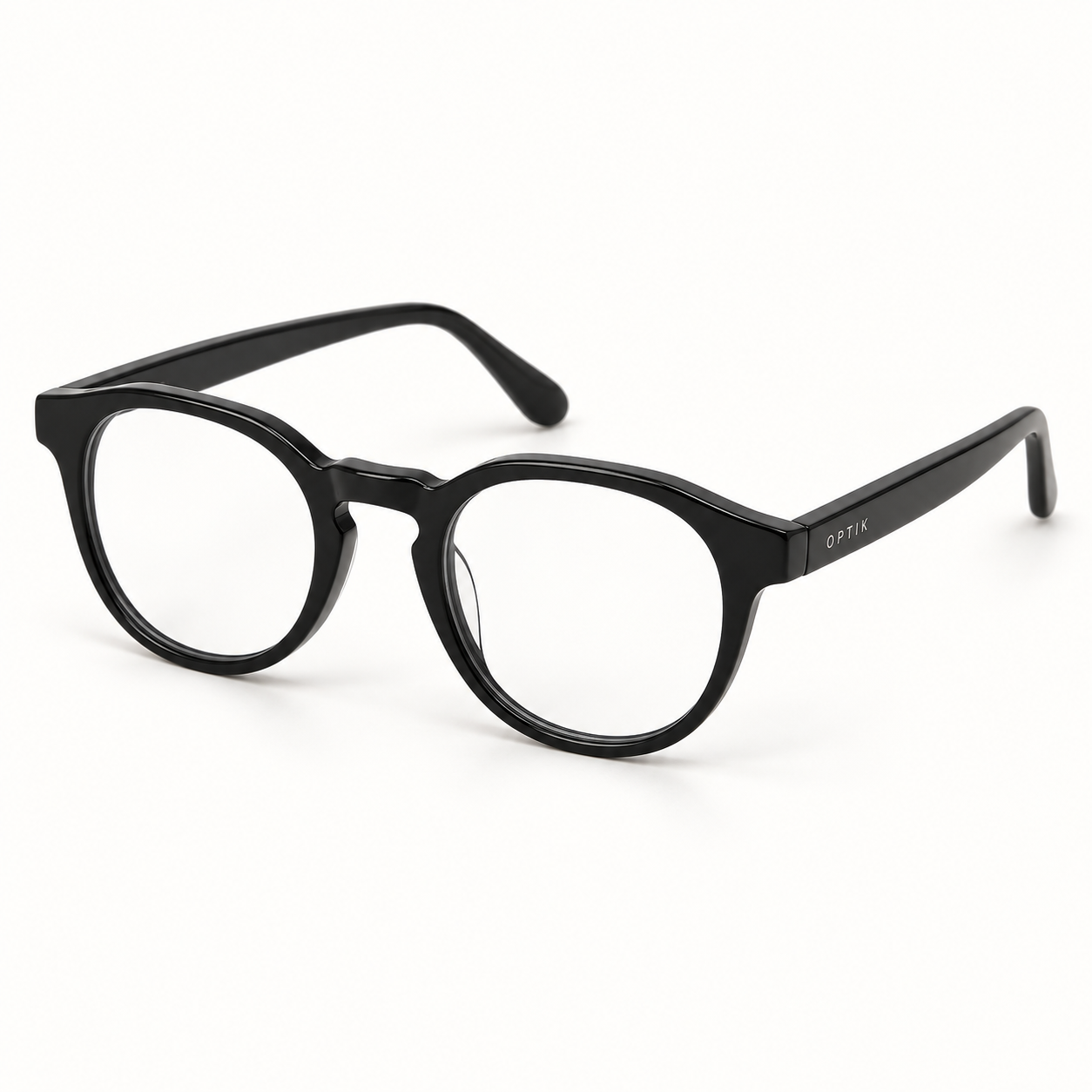 OPTIK Linear — Black frame, Clear lenses — product