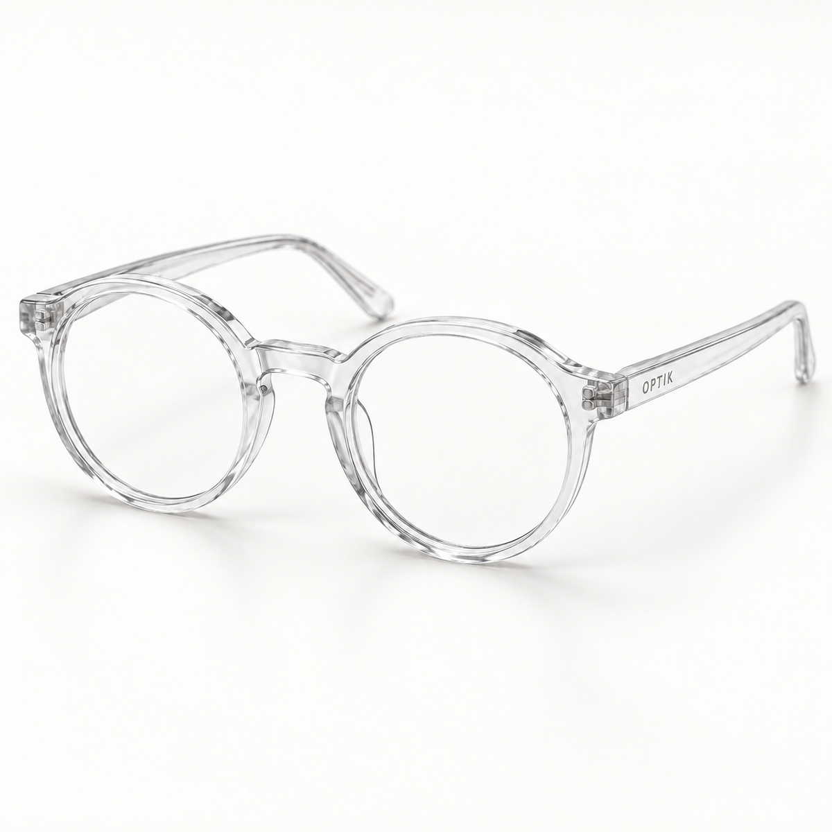 OPTIK Curio — Crystal frame, Clear lenses — product