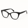 OPTIK Motto — Black frame, Clear lenses — product