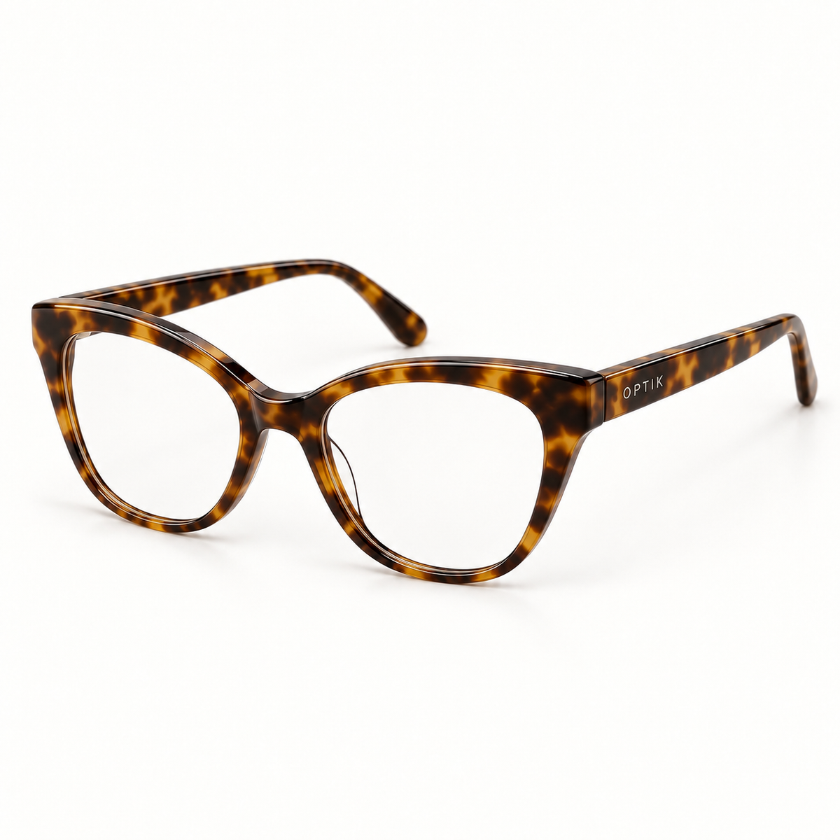 OPTIK Motto — Tortoise frame, Clear lenses — product