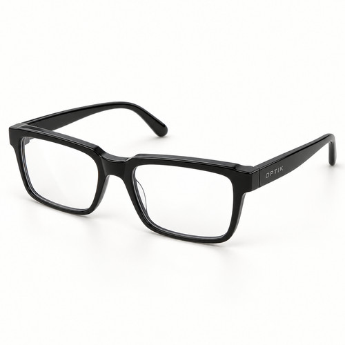 OPTIK Alto — Black frame, Clear lenses — product