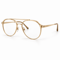 OPTIK Ellipse — Gold frame, Clear lenses — product