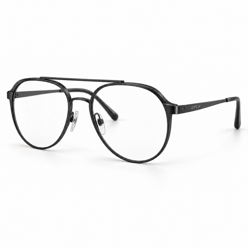 OPTIK Ellipse — Black frame, Clear lenses — product