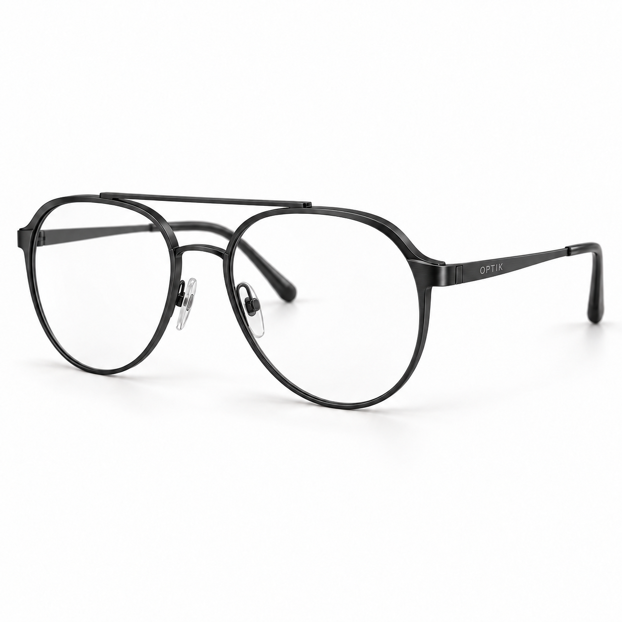 OPTIK Ellipse — Black frame, Clear lenses — product