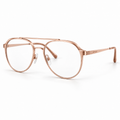 OPTIK Ellipse — Rose Gold frame, Clear lenses — product