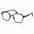 OPTIK Script — Black frame, Clear lenses — product