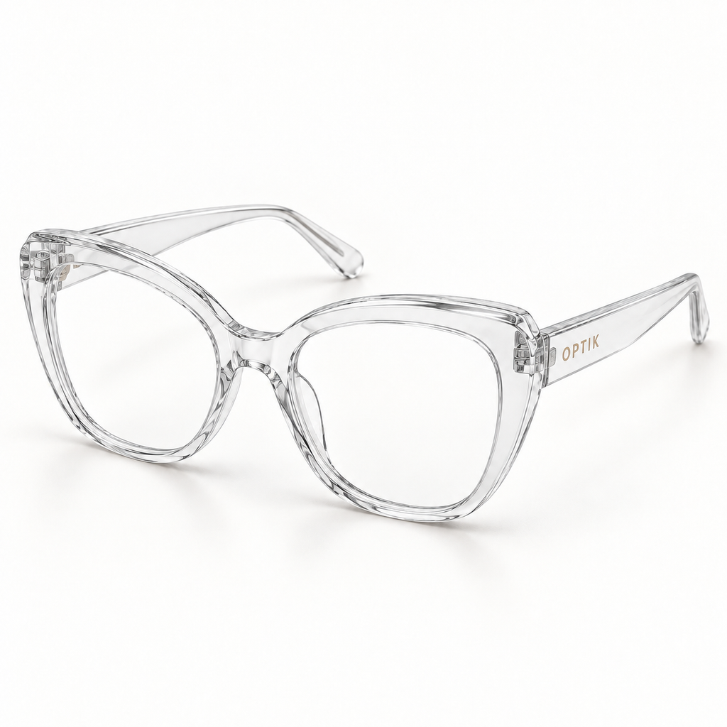 OPTIK Tempoa — Crystal frame, Clear lenses — product
