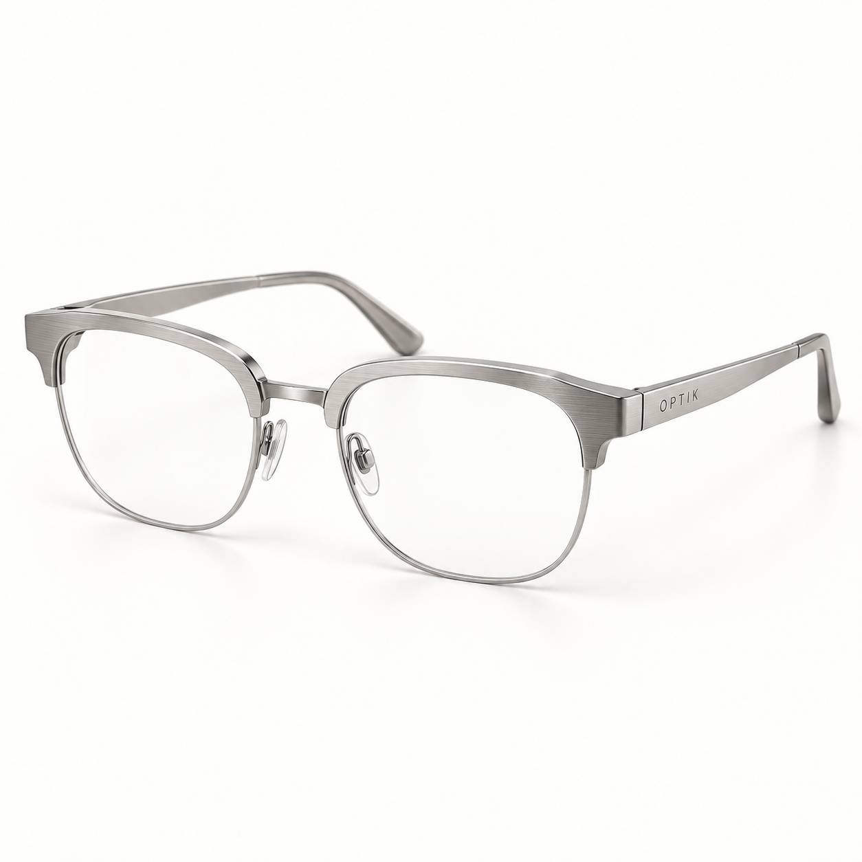 OPTIK Lumen — Silver frame, Clear lenses — product