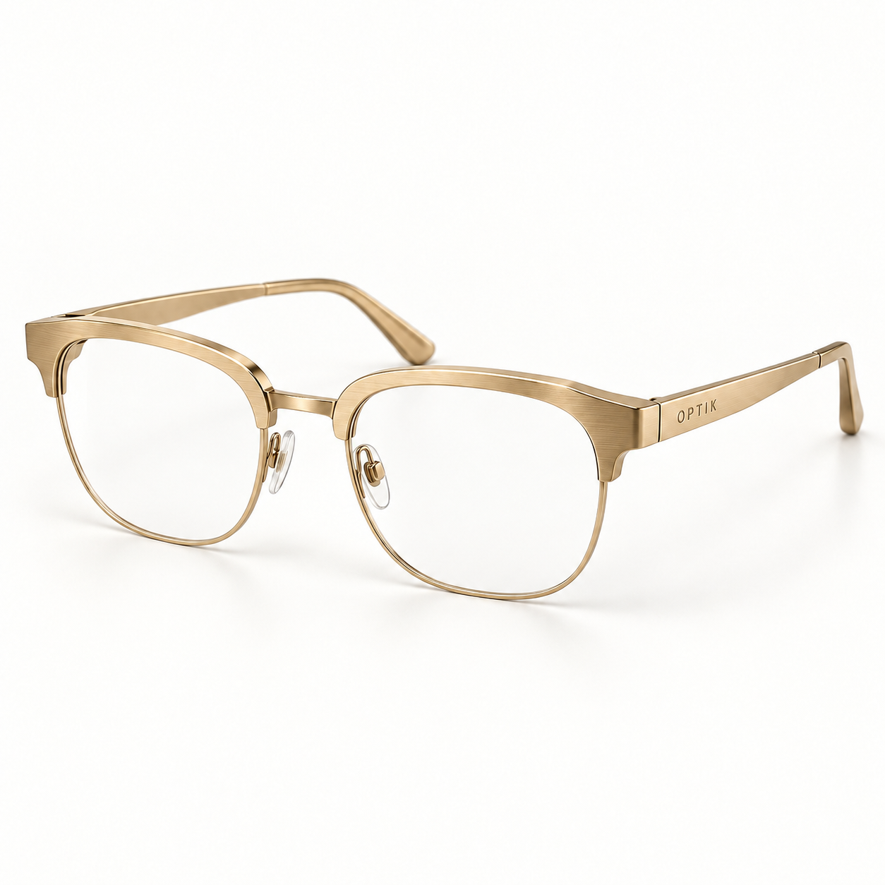 OPTIK Lumen — Gold frame, Clear lenses — product