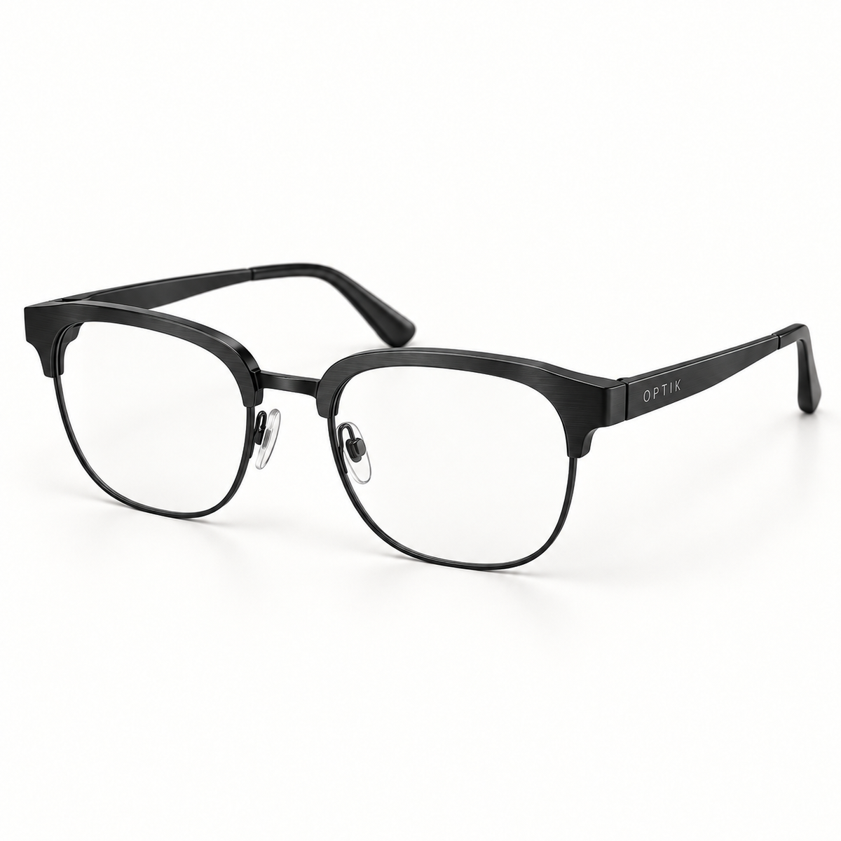 OPTIK Lumen — Black frame, Clear lenses — product