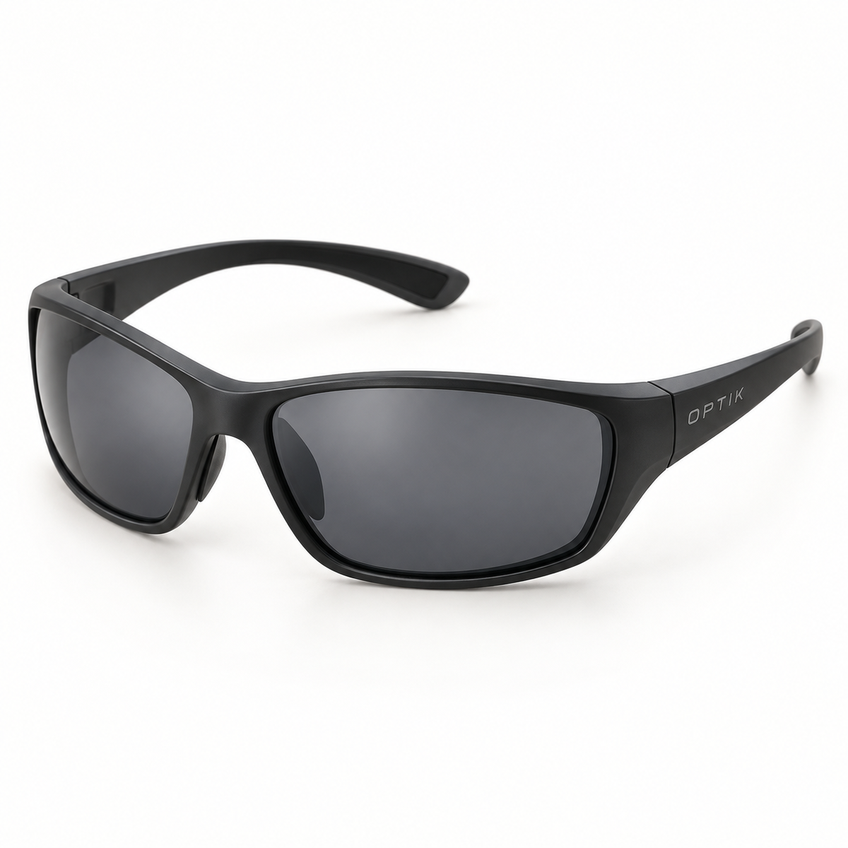 OPTIK Pace — Black frame, Smoke Grey lenses — product