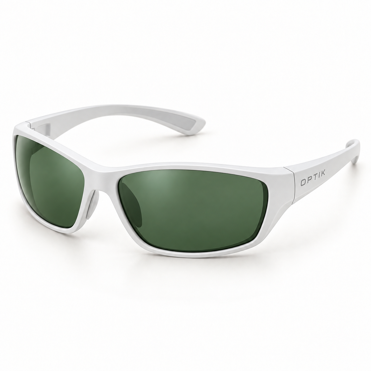 OPTIK Pace — White frame, Green lenses — product