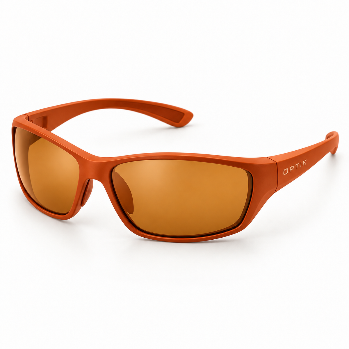 OPTIK Pace — Orange frame, Amber lenses — product