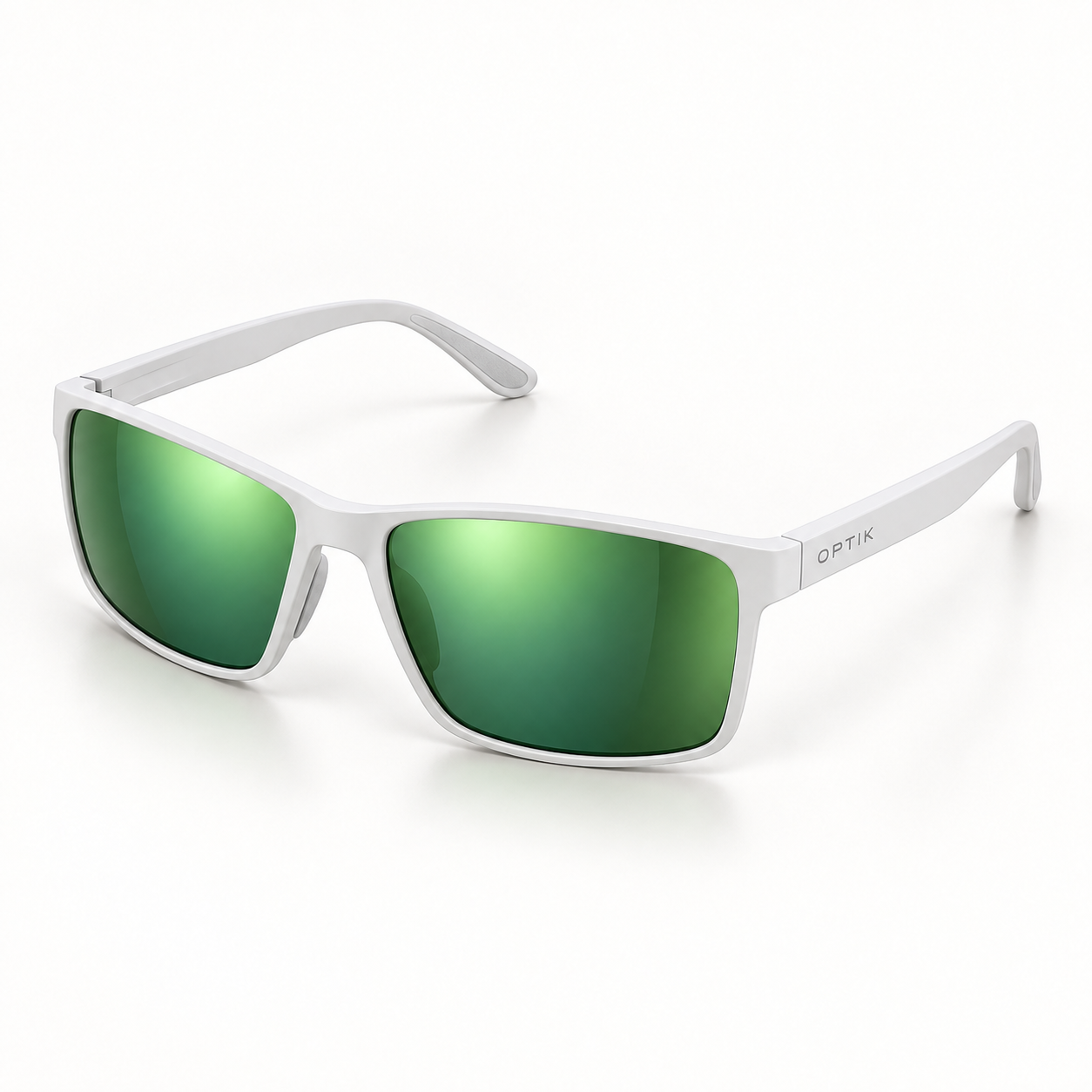 OPTIK Sprint — White frame, Green lenses — product