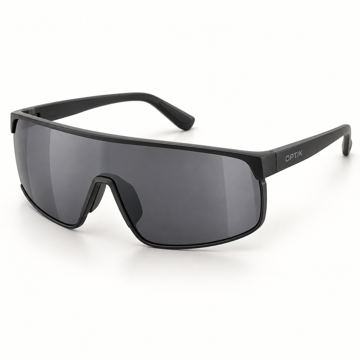 OPTIK Trail — Black frame, Smoke Grey lenses — product