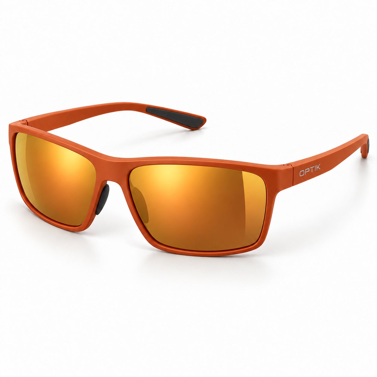 OPTIK Trek — Orange frame, Amber lenses — product