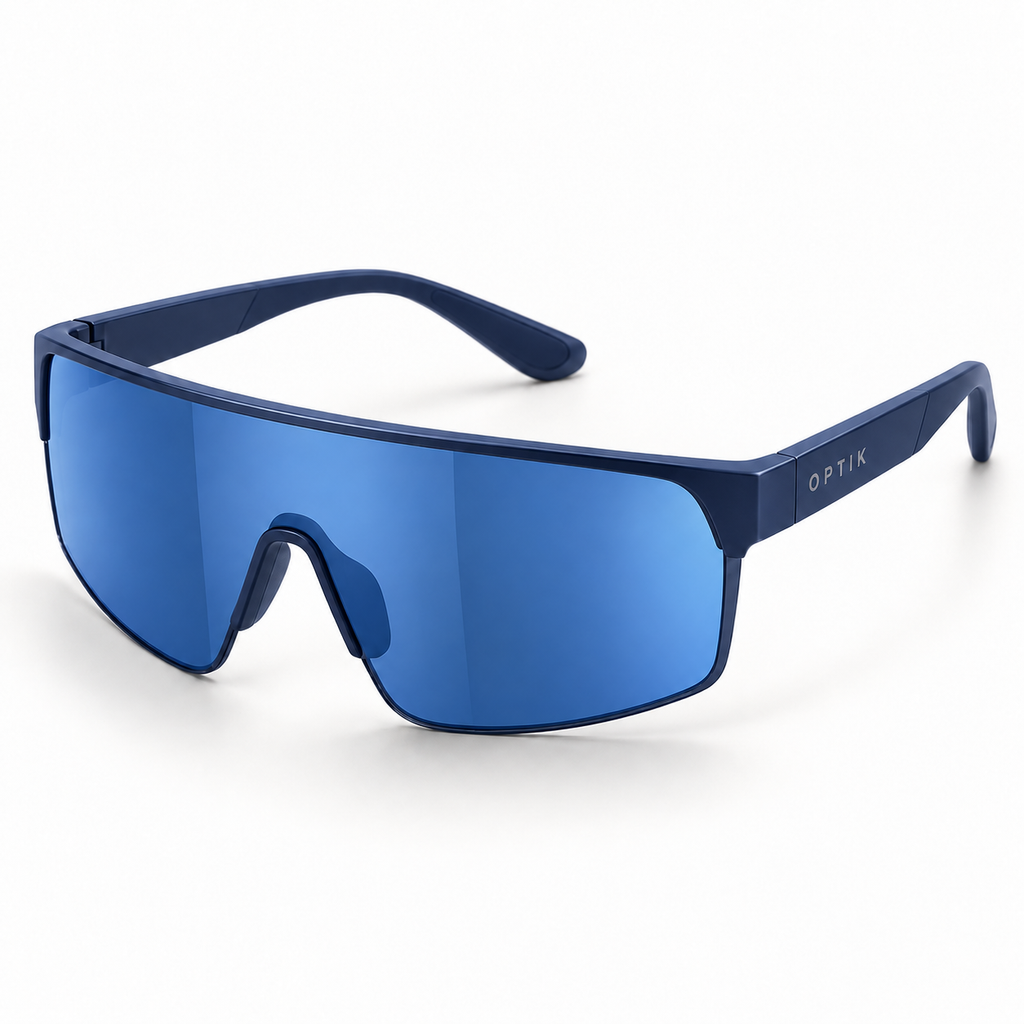 OPTIK Surge — Navy frame, Blue lenses — product