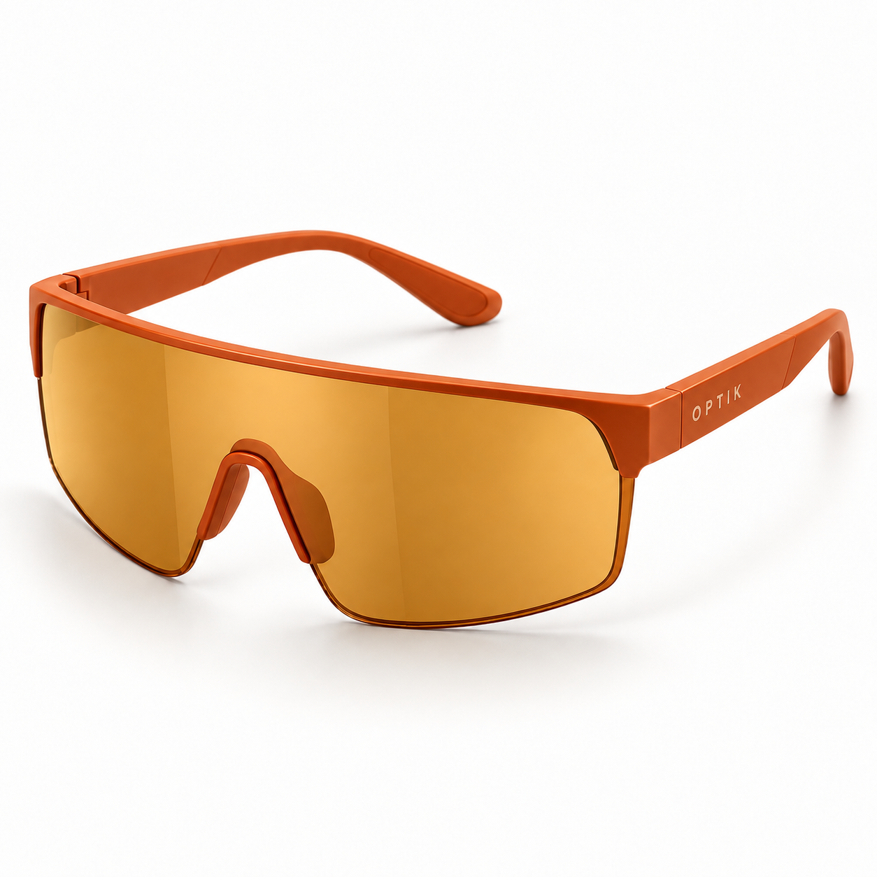 OPTIK Surge — Orange frame, Amber lenses — product