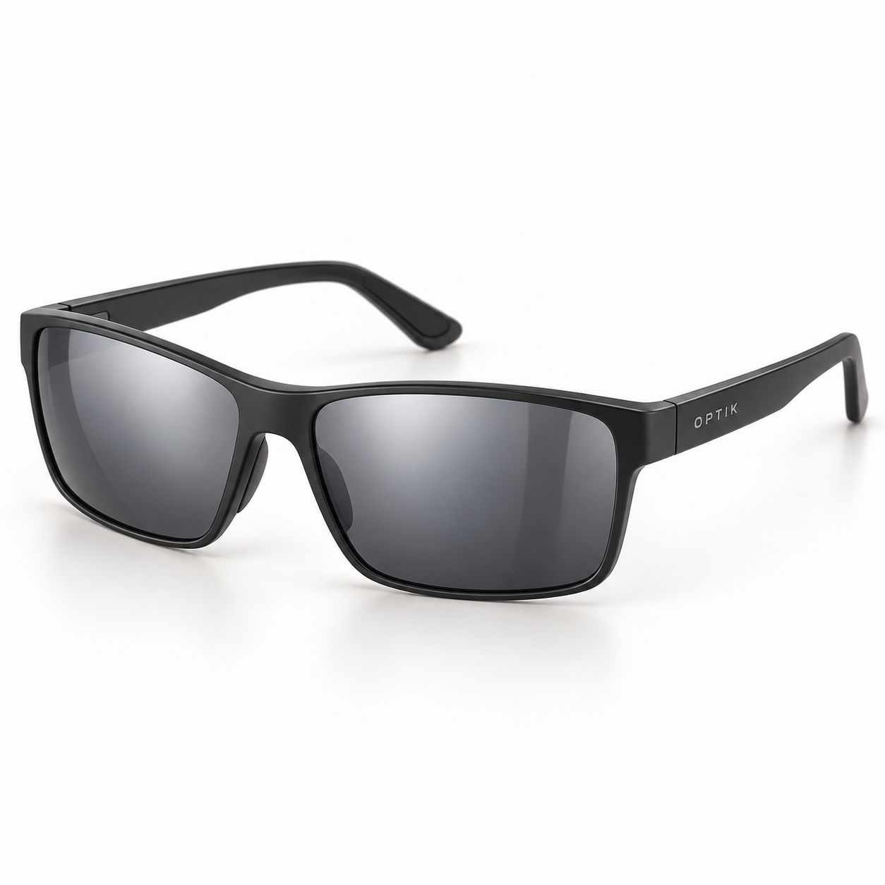 OPTIK Vector — Black frame, Smoke Grey lenses — product