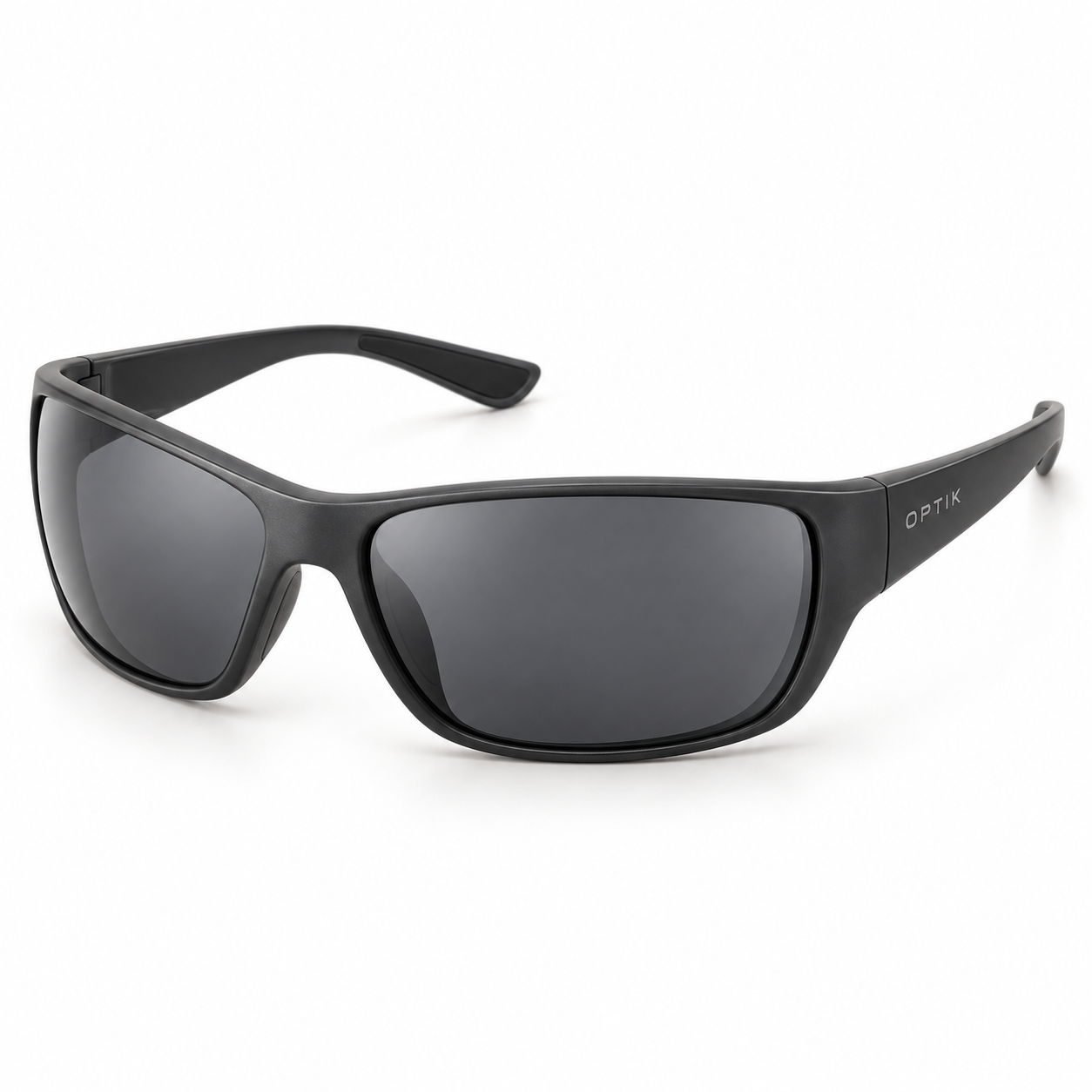 OPTIK Ridge — Black frame, Smoke Grey lenses — product