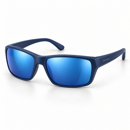 OPTIK Aerojet — Navy frame, Blue lenses — product