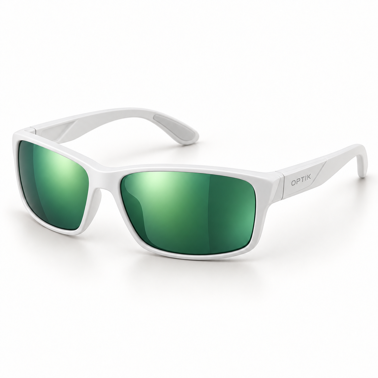 OPTIK Propel — White frame, Green lenses — product