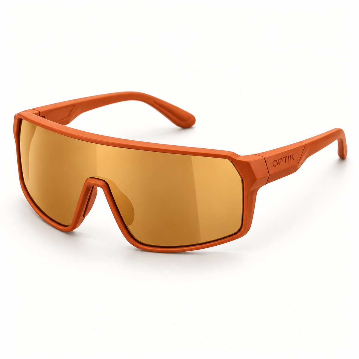 OPTIK Enduro — Orange frame, Amber lenses — product