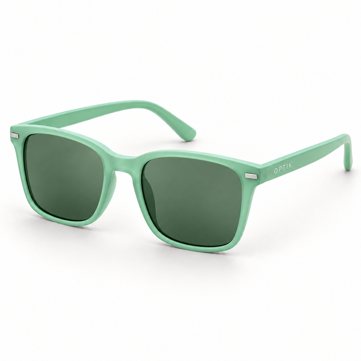 OPTIK Sunny — Mint frame, Green lenses — product
